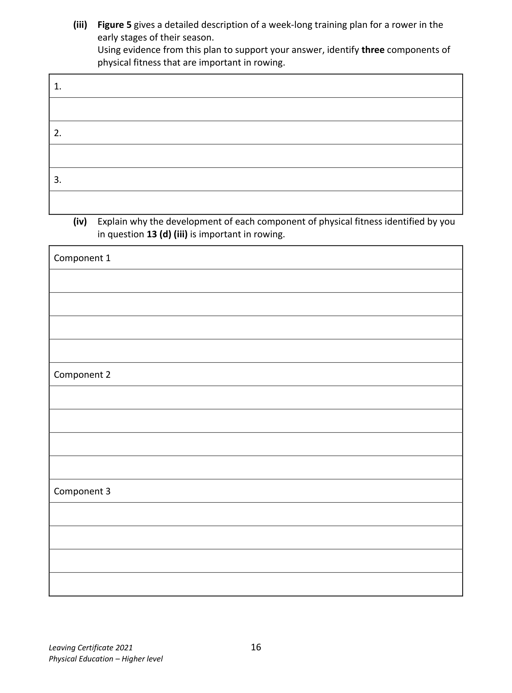 2021 Q13 question