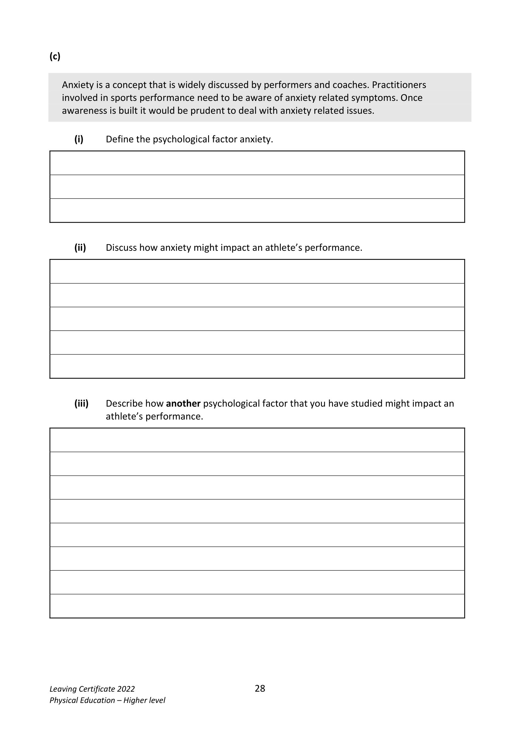2022 Q15 question