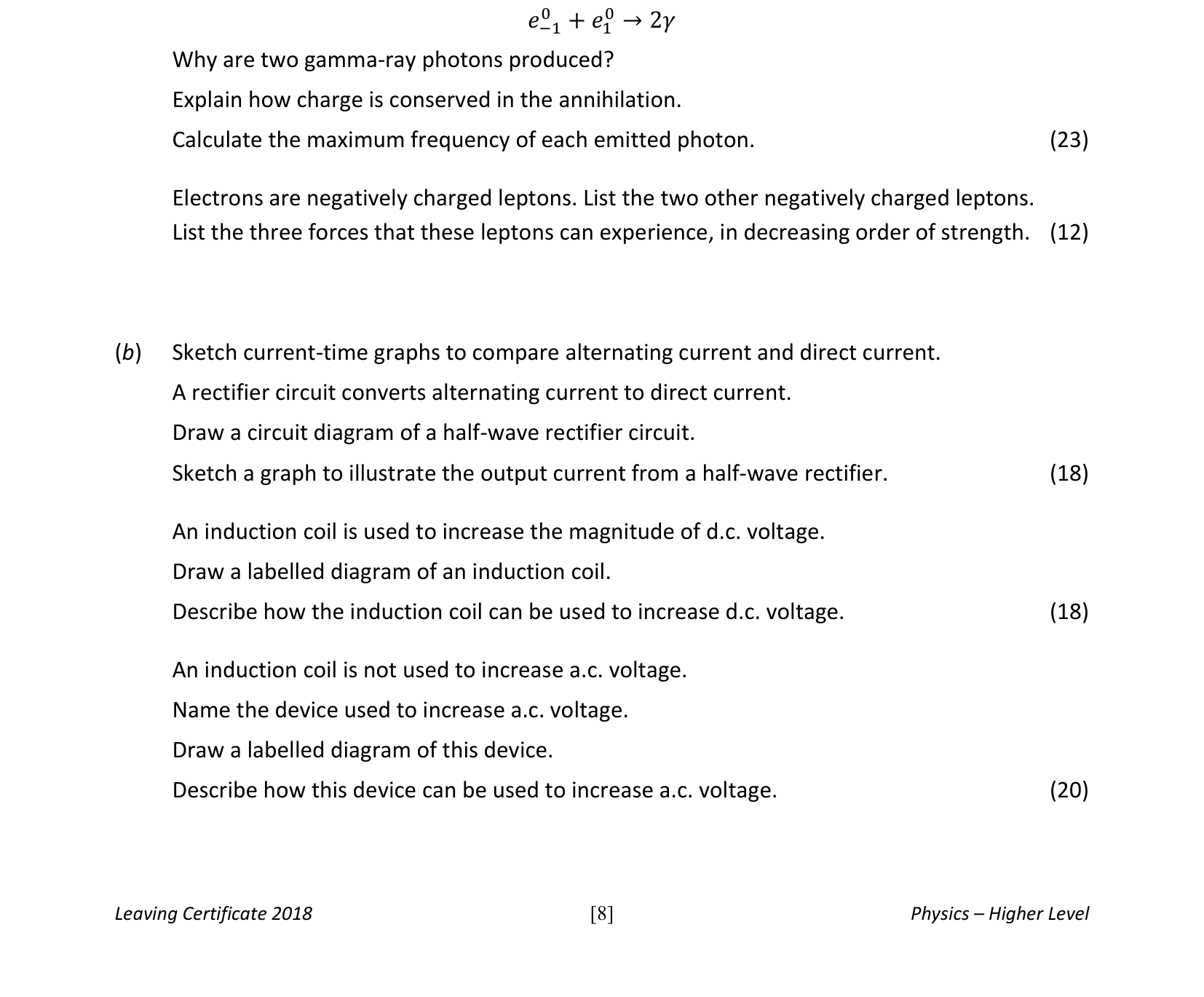 2018 Q10 question