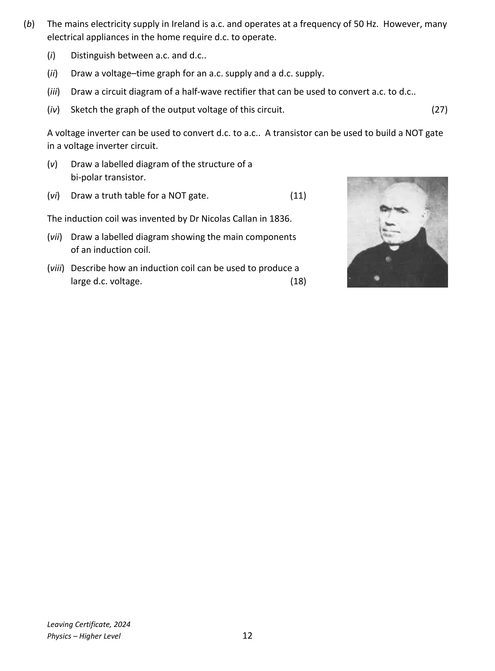 2024 Q12 question