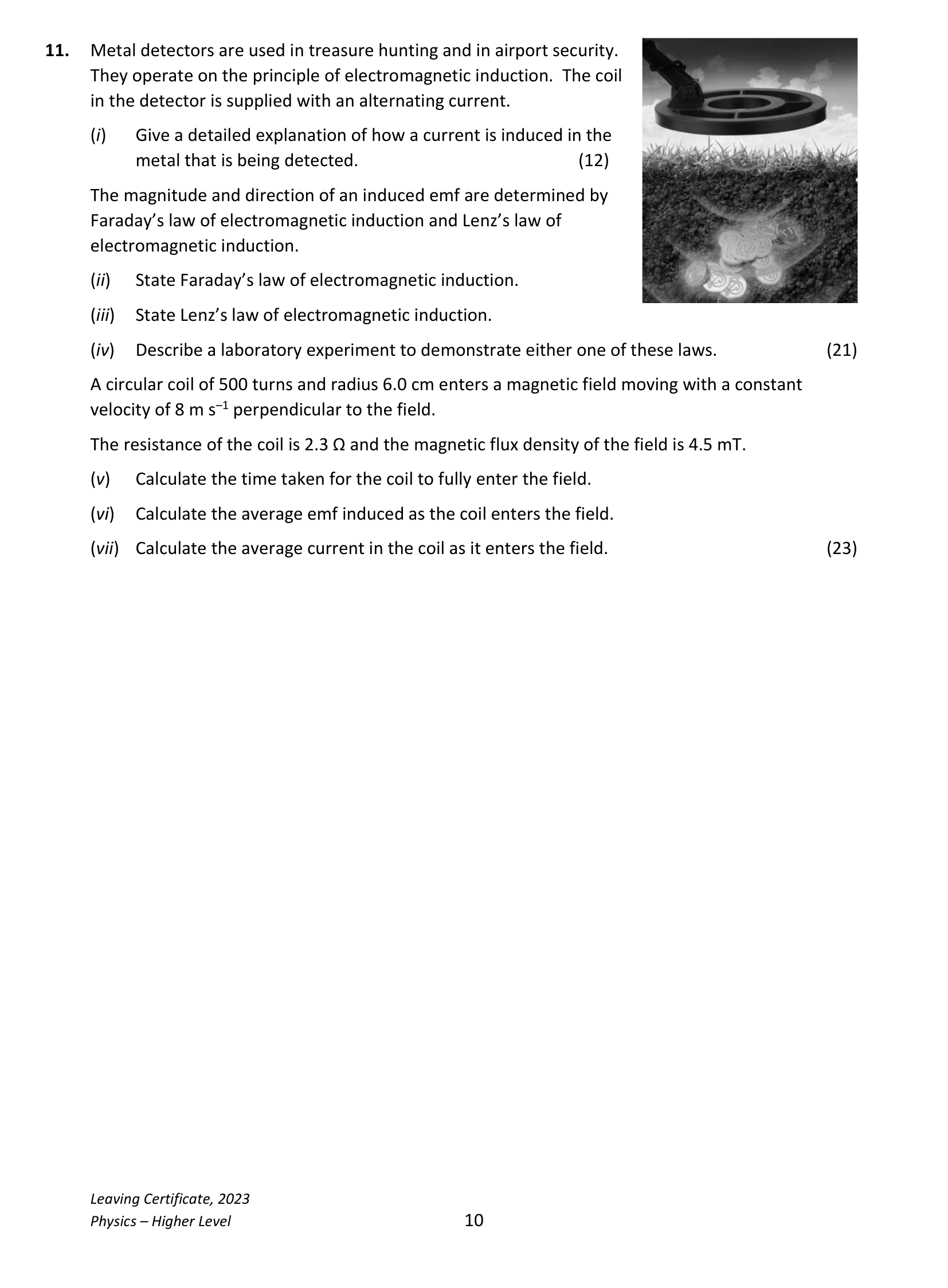 2023 Q11 question