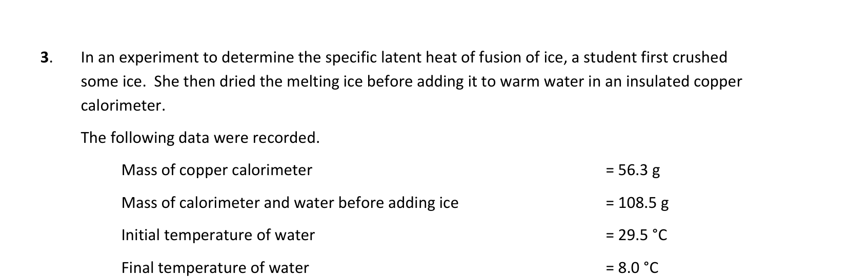 2019 Q3 question