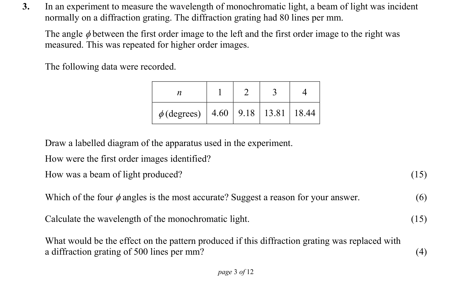 2015 Q3 question