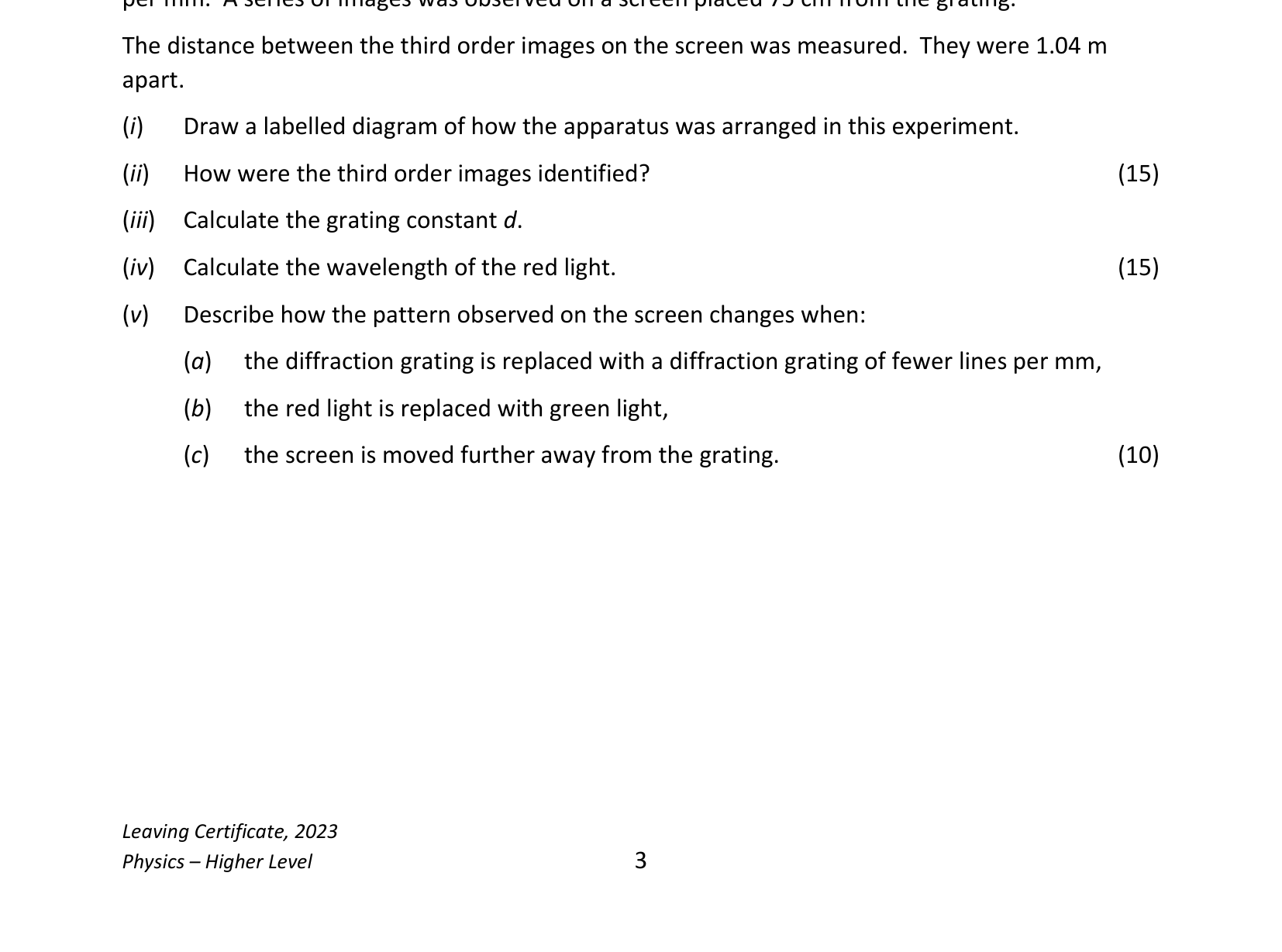 2023 Q3 question