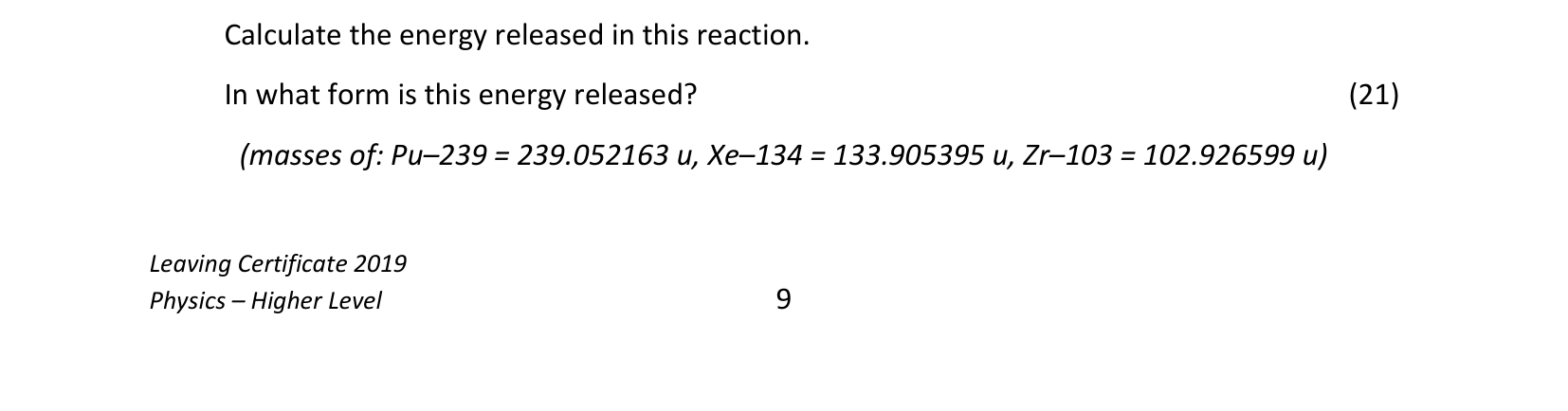 2019 Q11 question