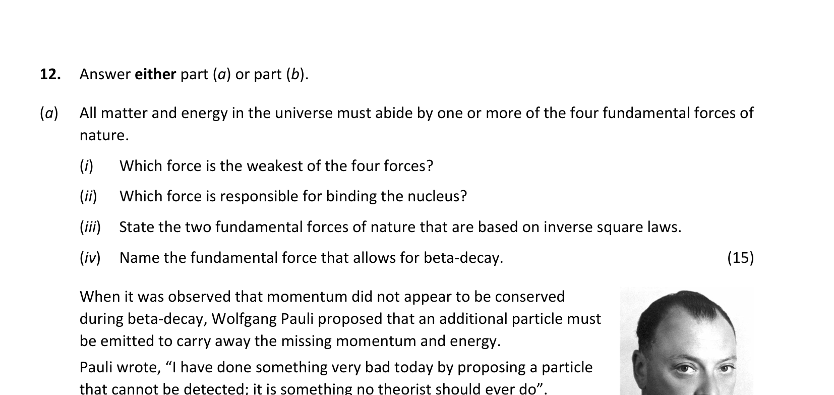 2024 Q12 question