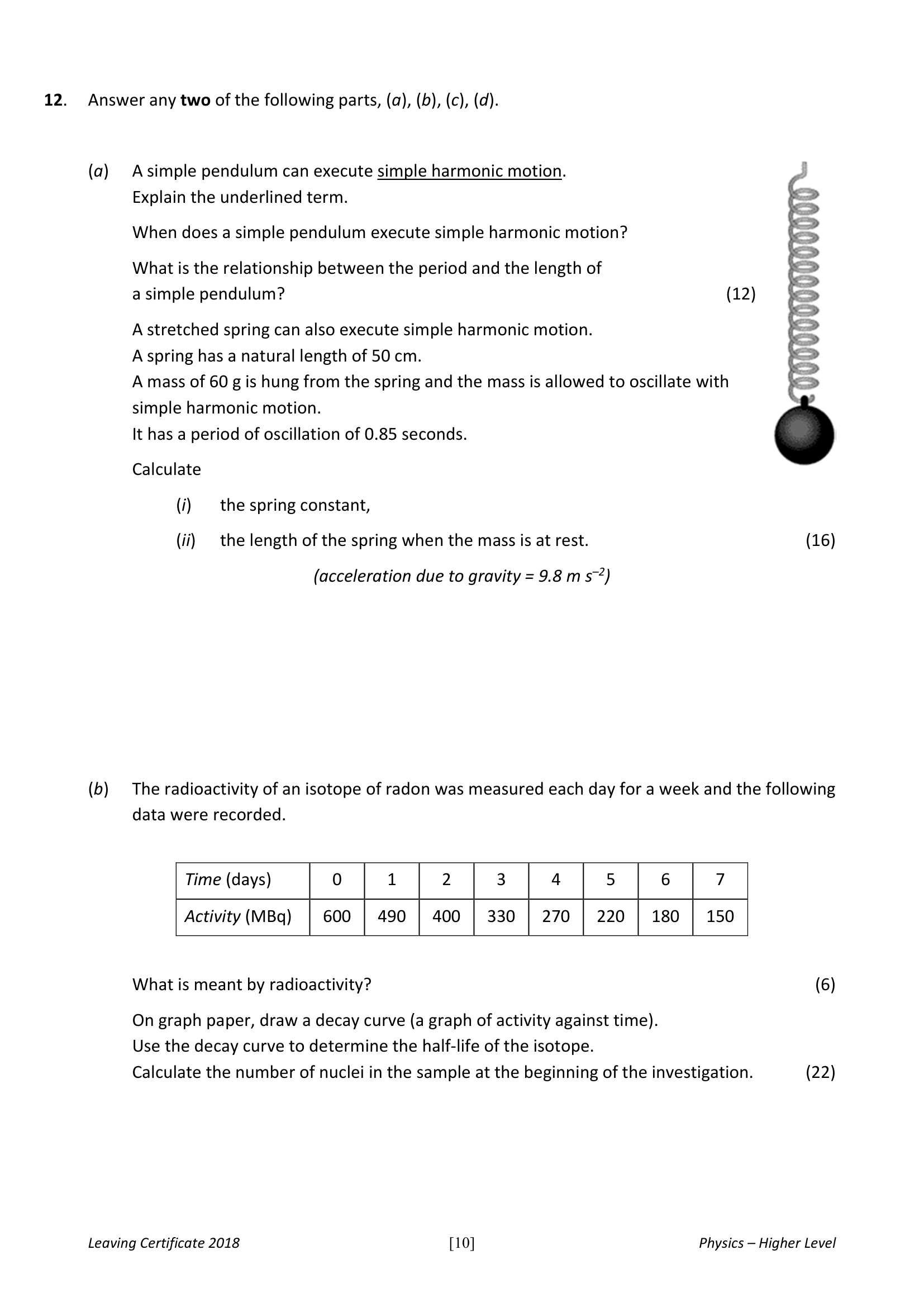 2018 Q12 question