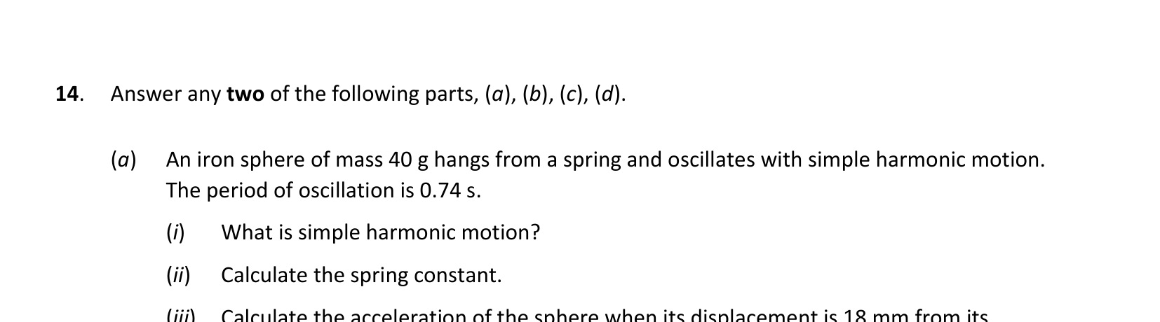 2021 Q14 question