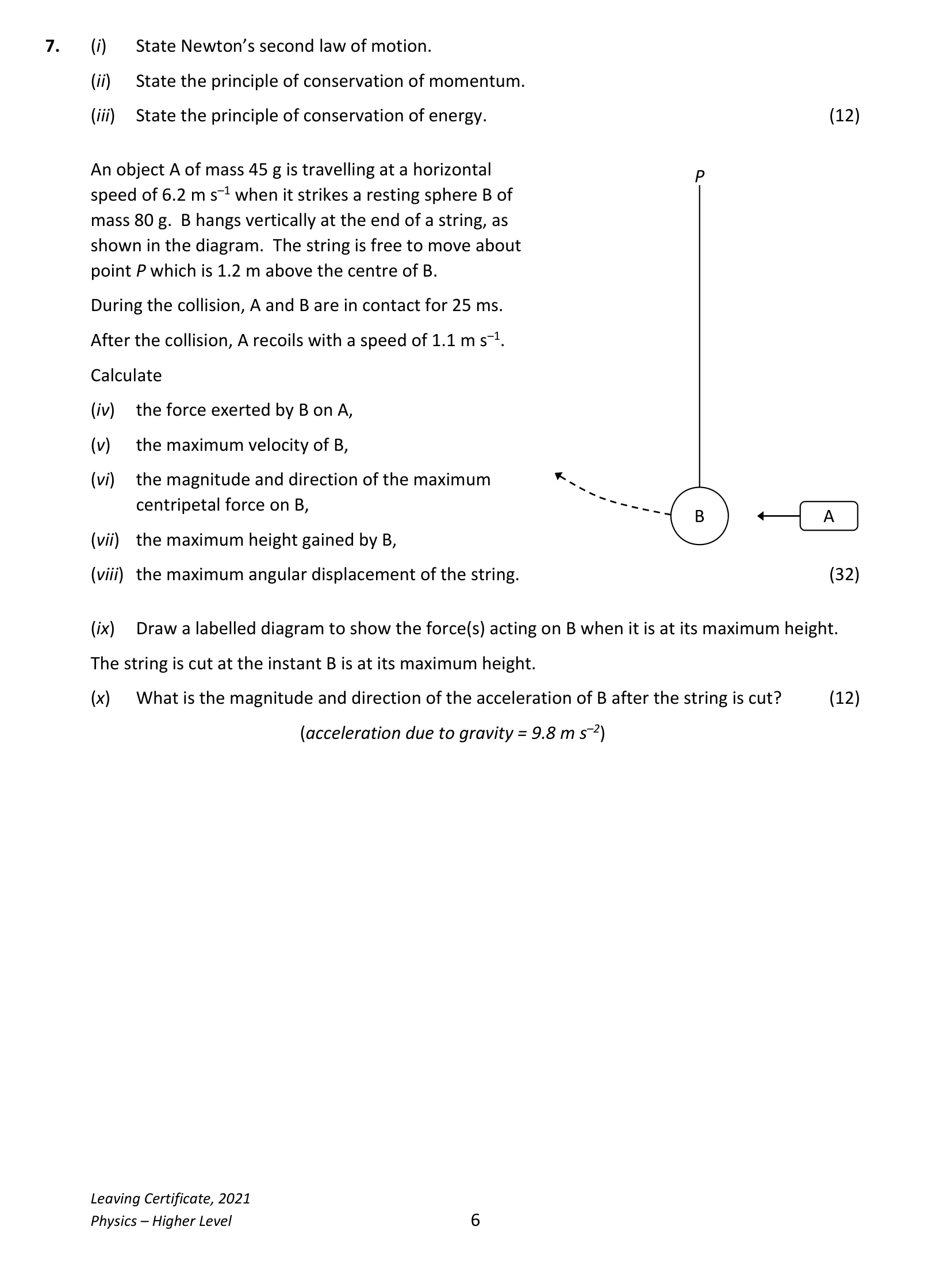 2021 Q7 question