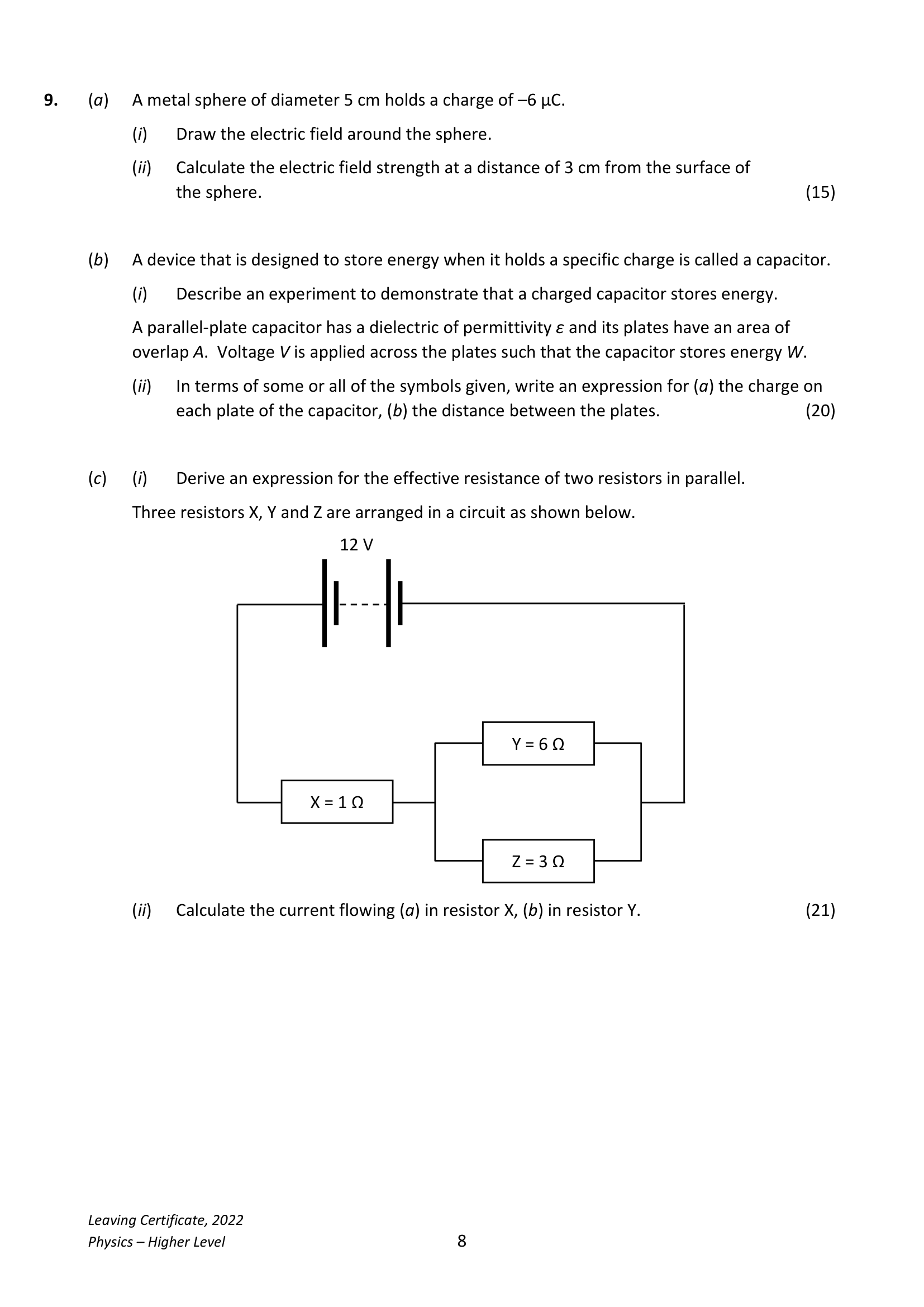 2022 Q9 question