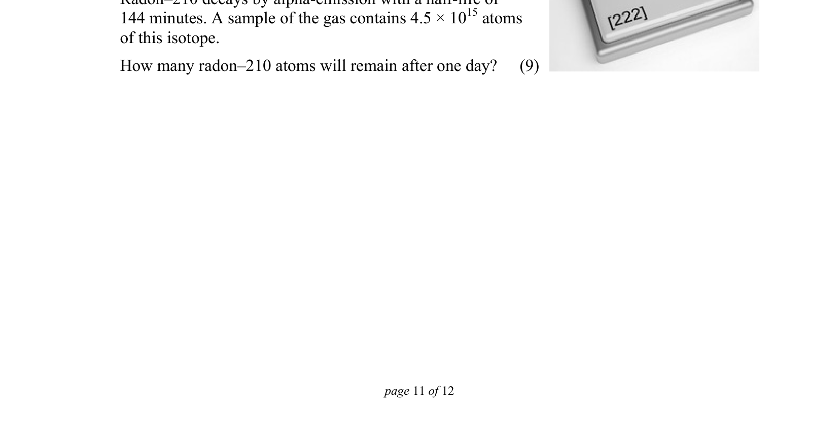 2015 Q12 question