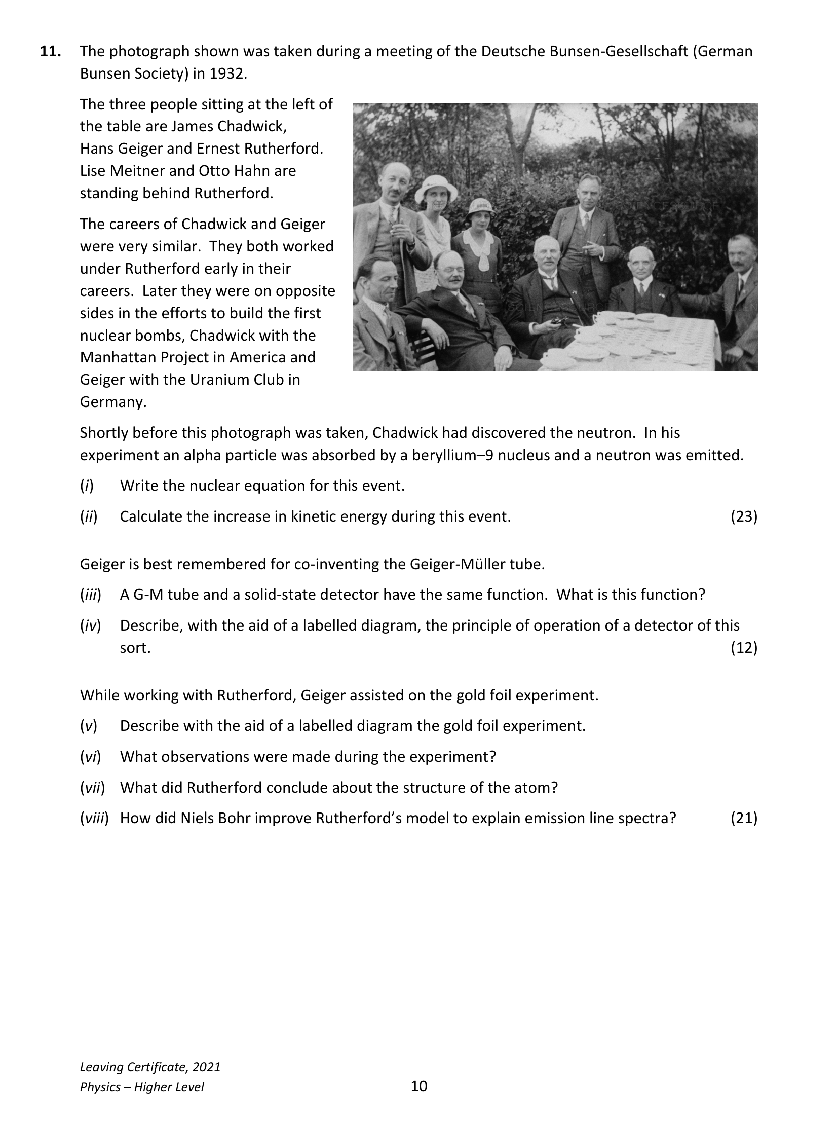2021 Q11 question
