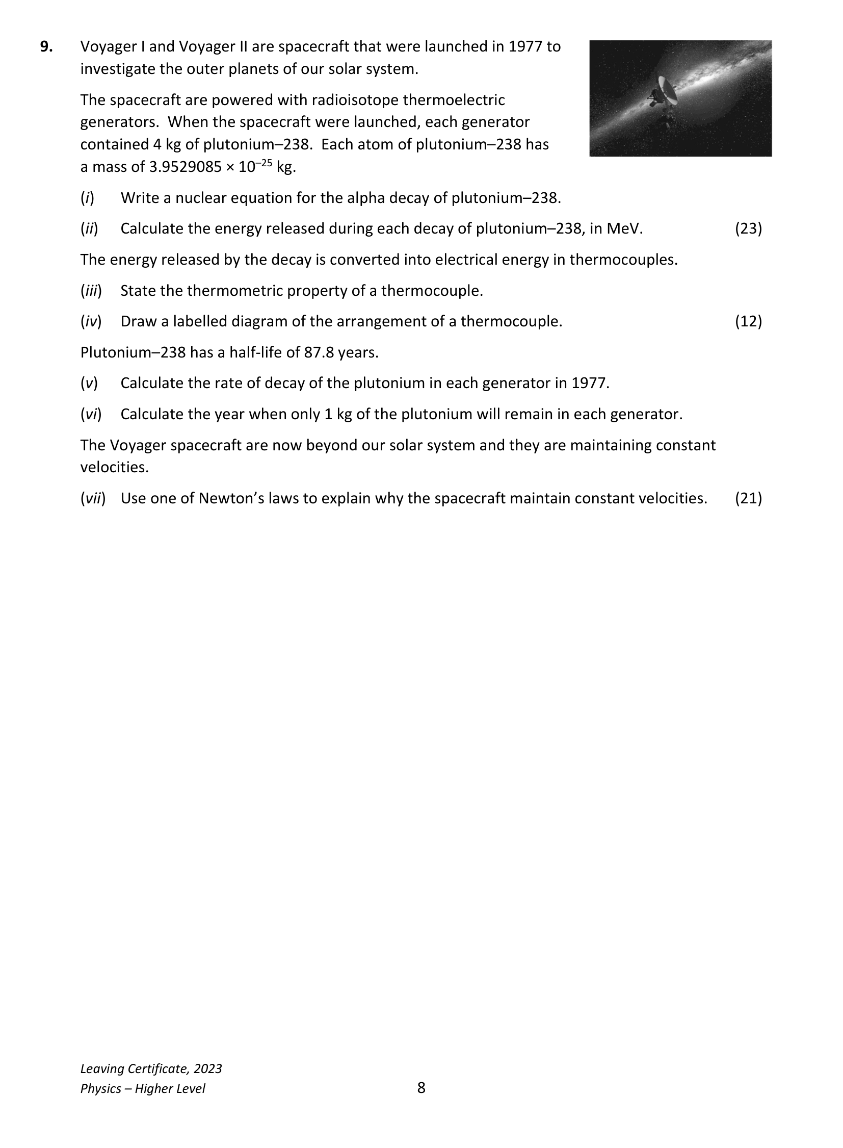 2023 Q9 question