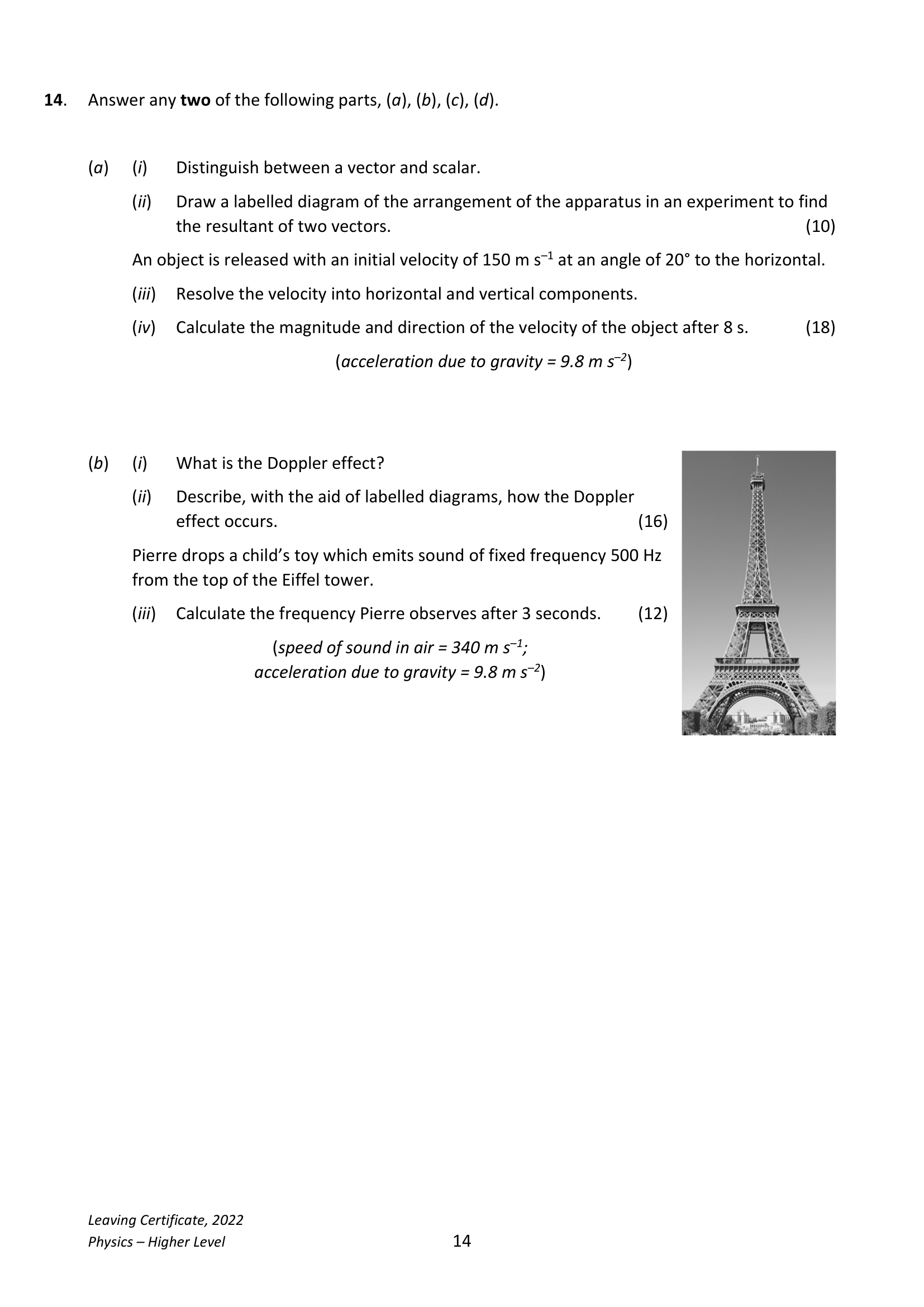 2022 Q14 question
