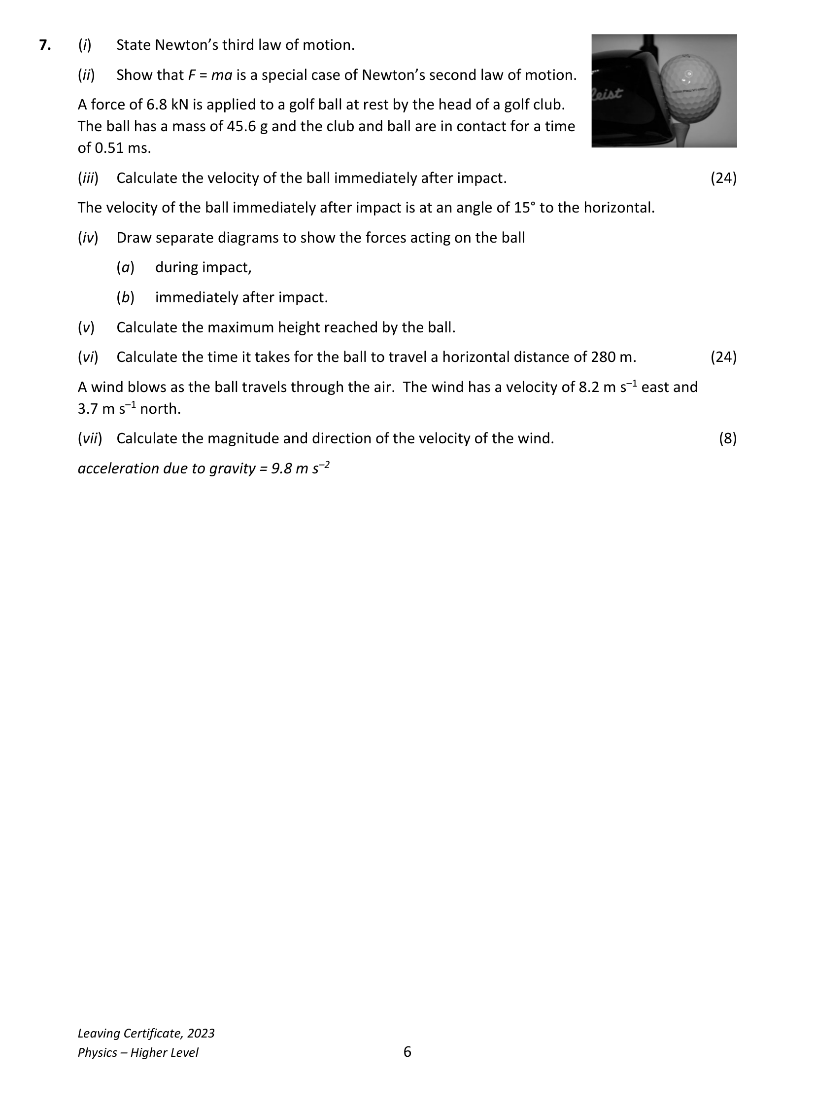 2023 Q7 question