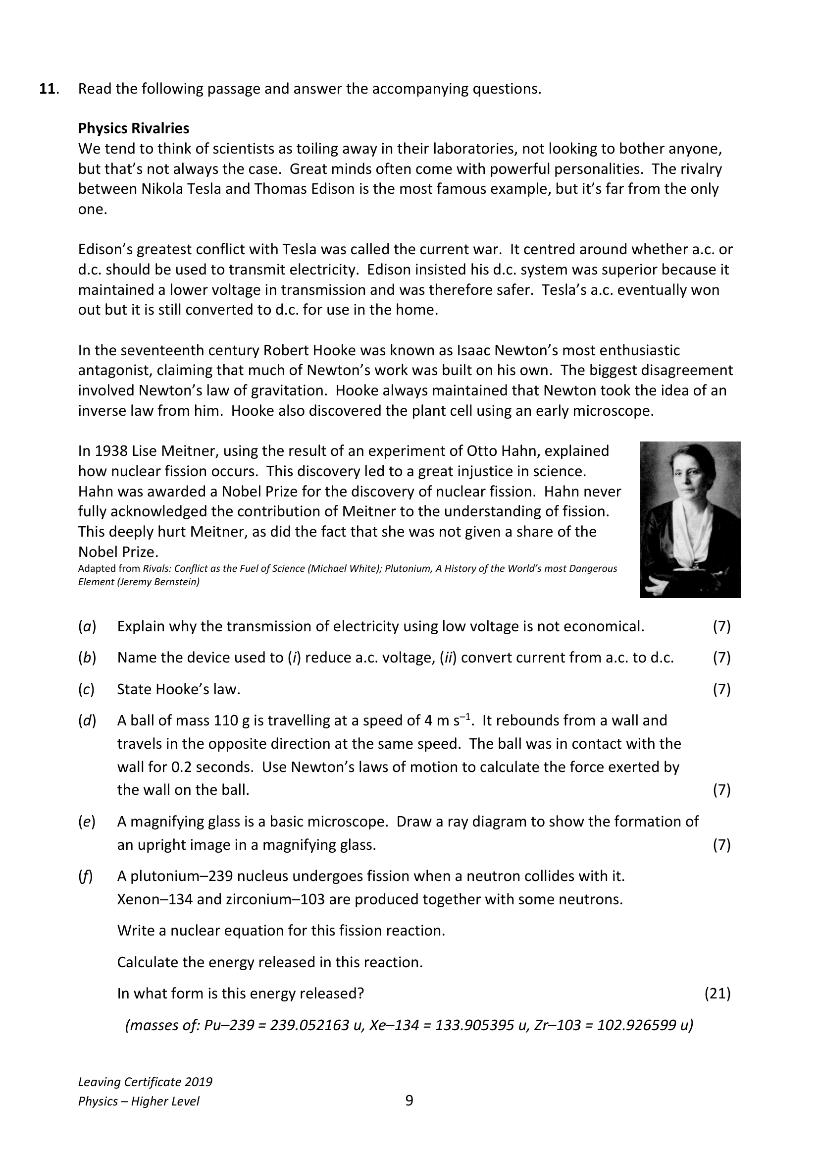 2019 Q11 question