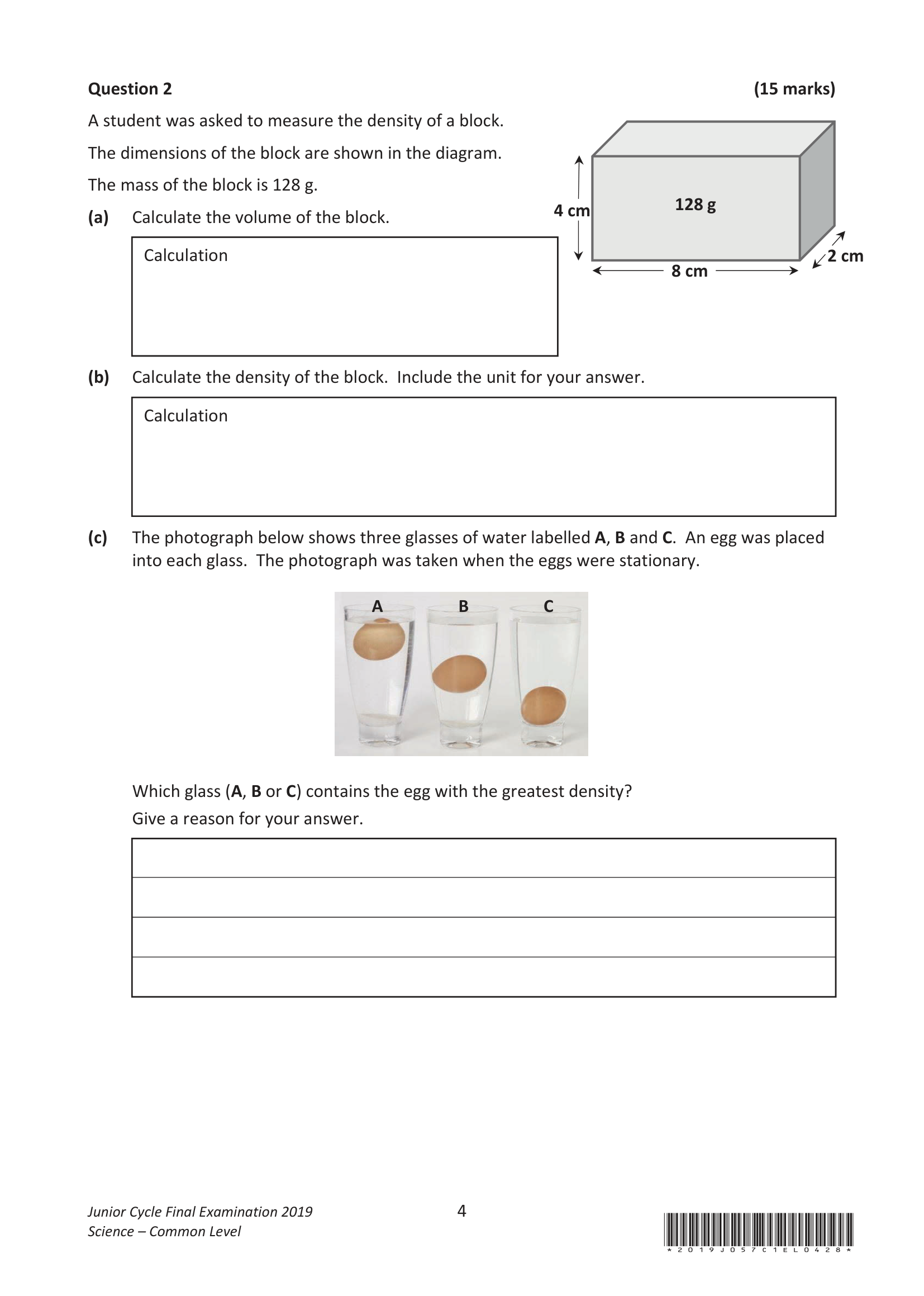 2019 Q2 question