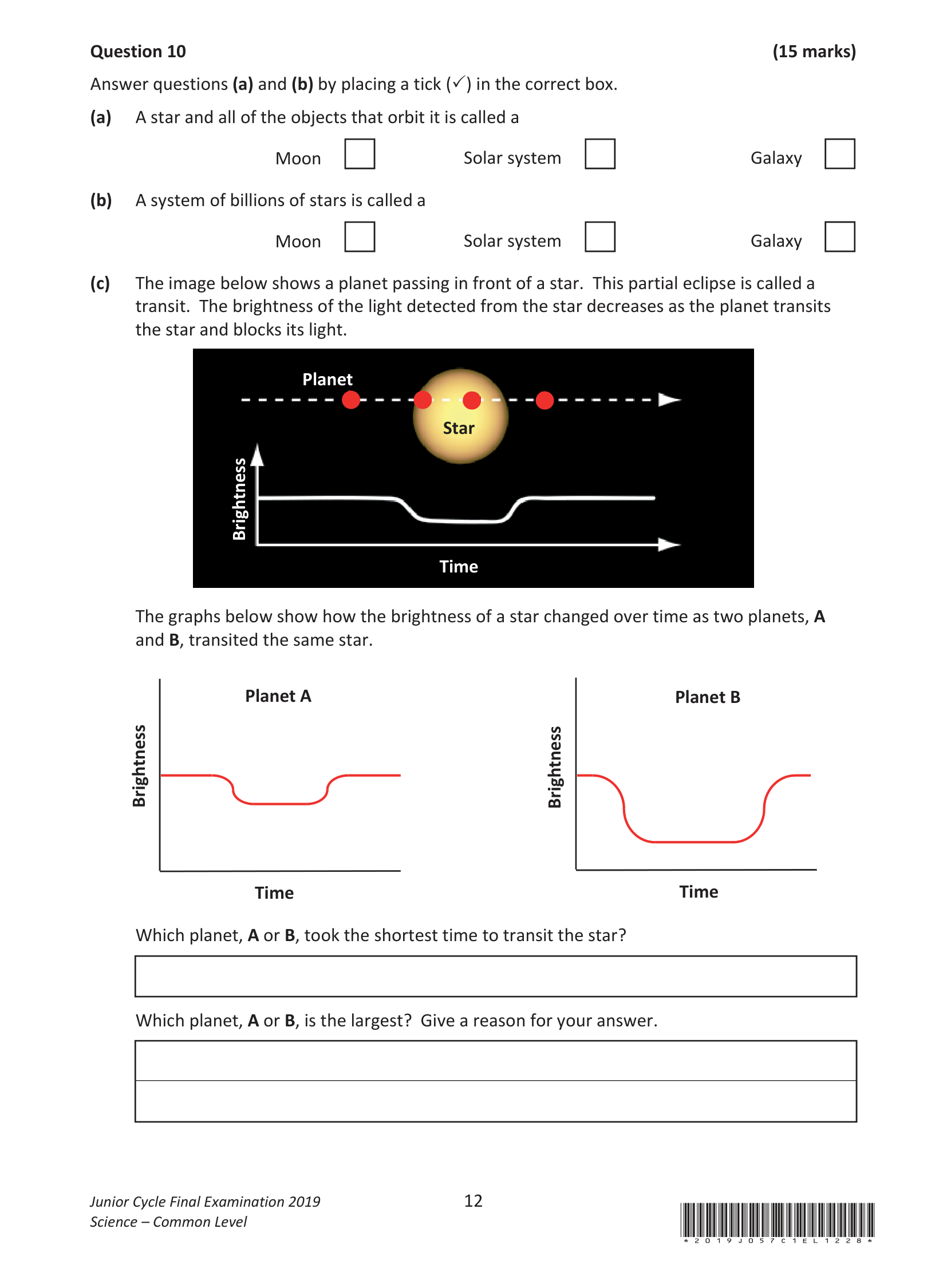 2019 Q10 question