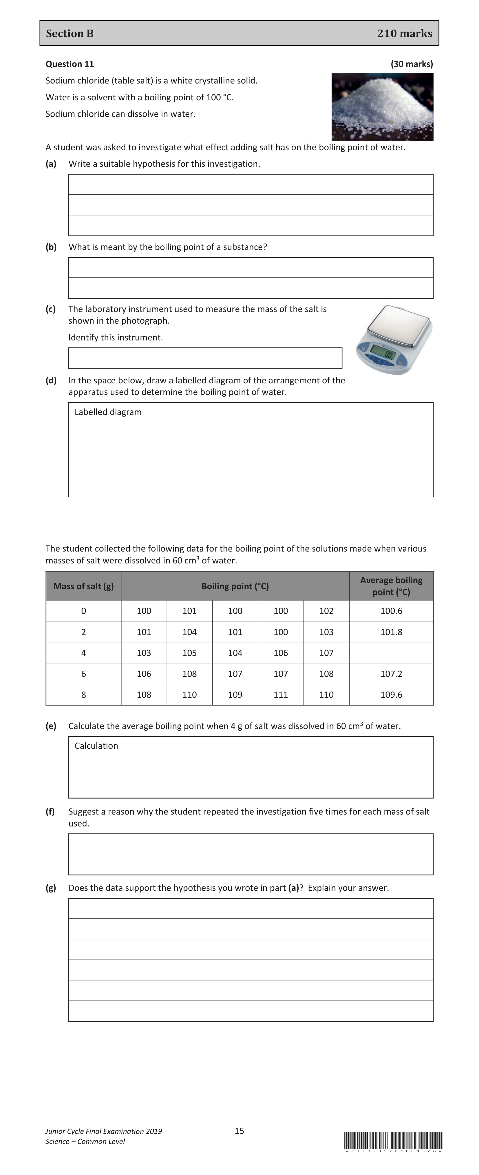 2019 Q11 question